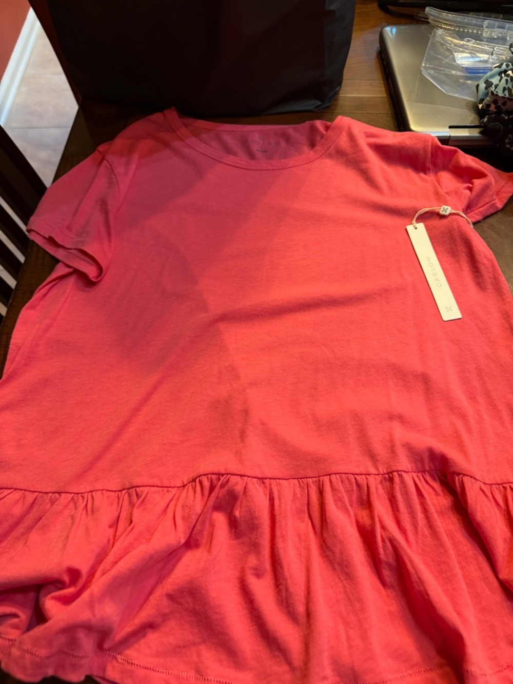 Caslon Hot Pink Scoop-Neck Tee